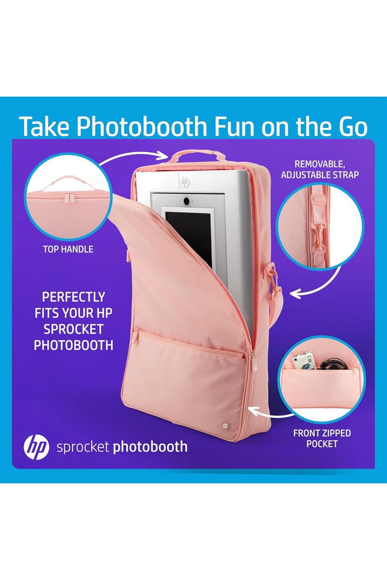 Sprocket Photobooth 3x4" Photo Printer Bundle, Alternate, color, Pink