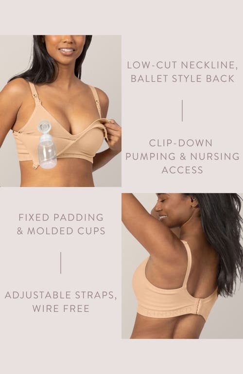 Kindred Bravely Busty Contour Hands-free Pumping & Nursing Bra- Sizing Options Available In Brown