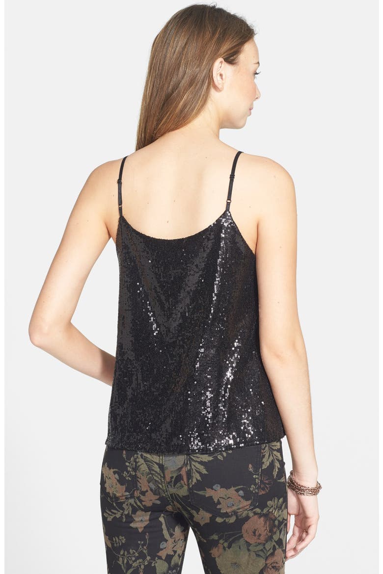 Sequin Swing Tank, Alternate, color, BLACK