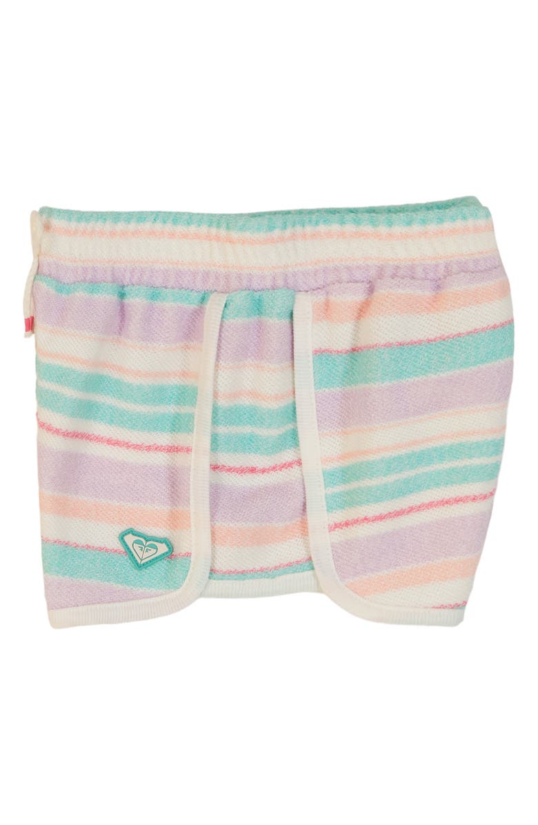 Roxy Beach Logo Graphic T-Shirt & Loop Terry Shorts Set, Alternate, color, 