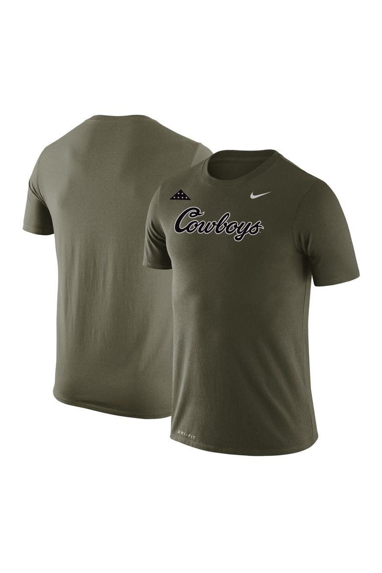 Men's Nike Olive Oklahoma State Cowboys 2022 Folds of Honor T-Shirt, Main, color, Olive