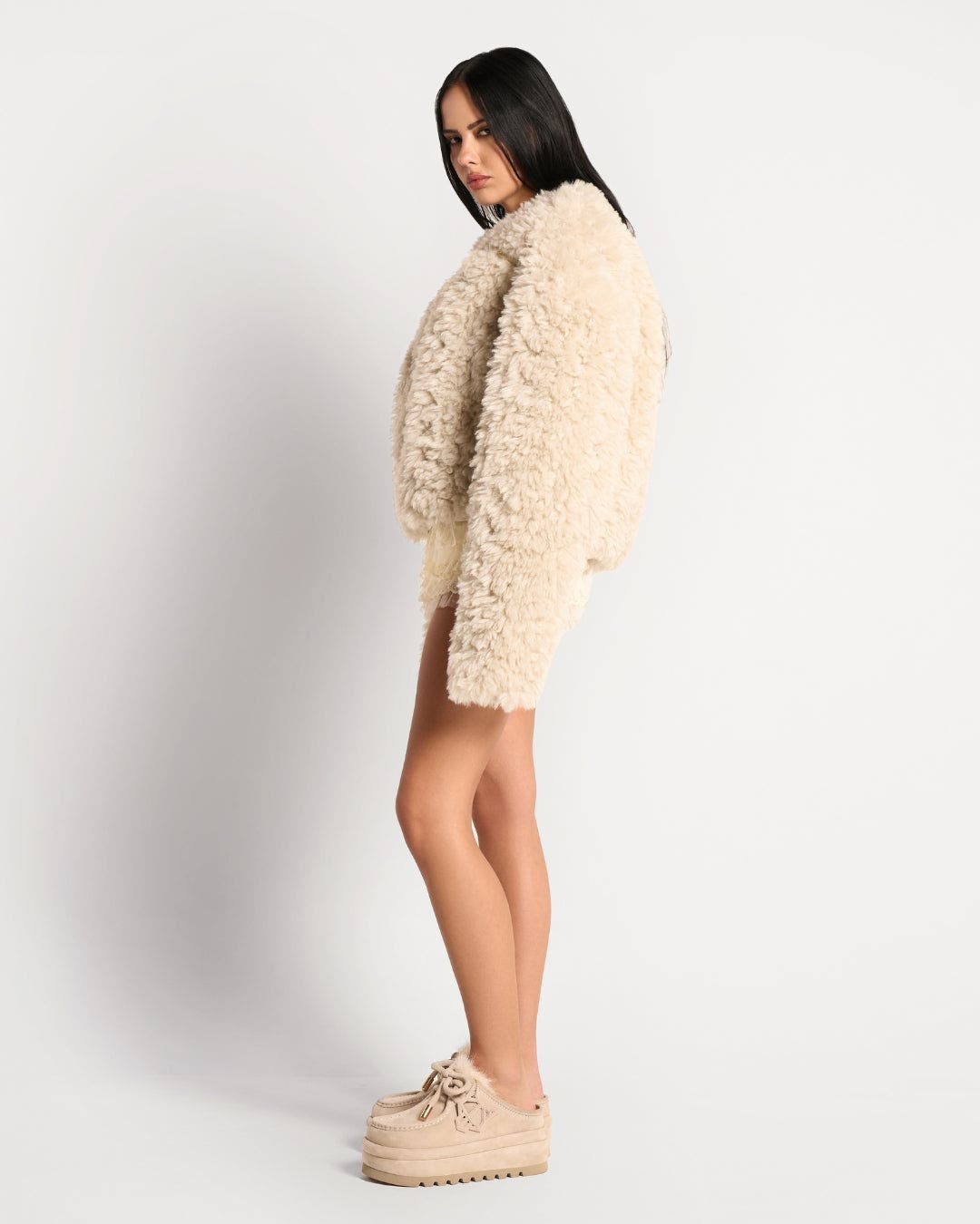 Naked Wolfe Blizzard Suede Slip-On, Alternate, color, Ice