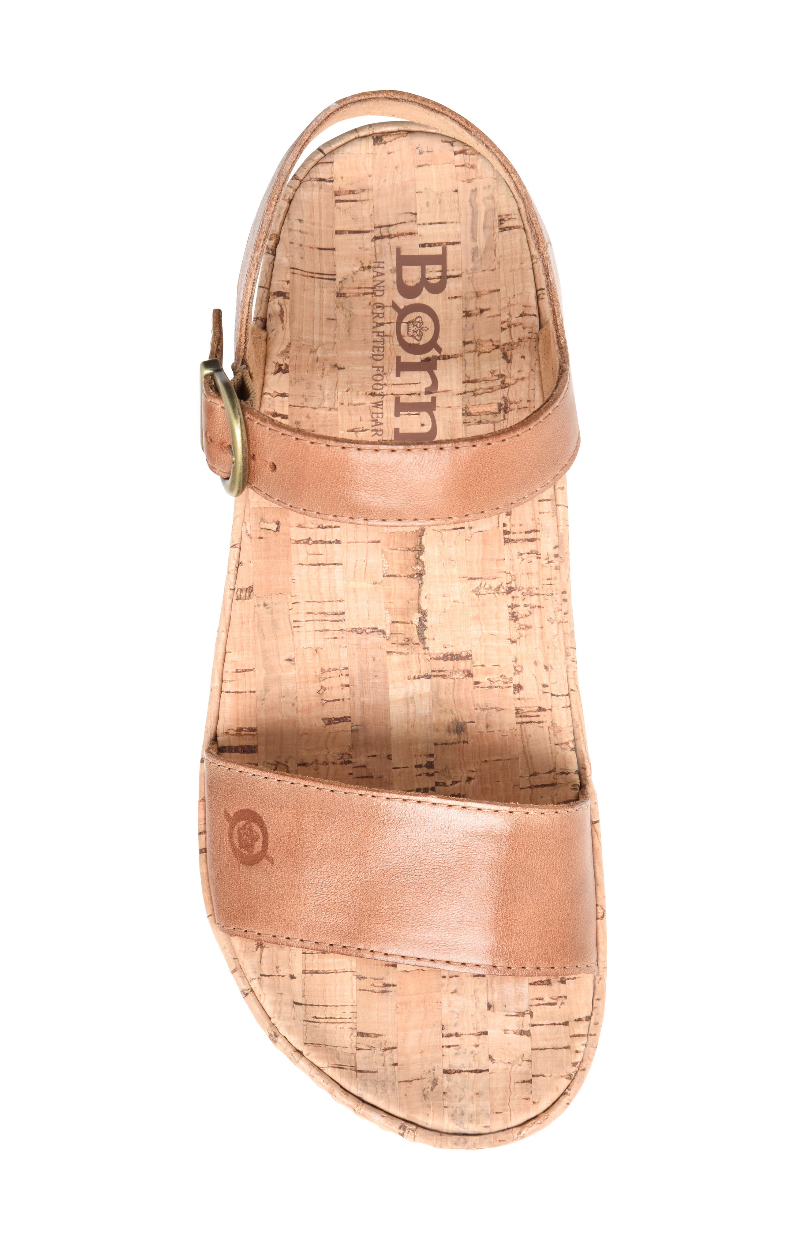 Børn Sari Platform Sandal, Alternate, color, Brown F/ G