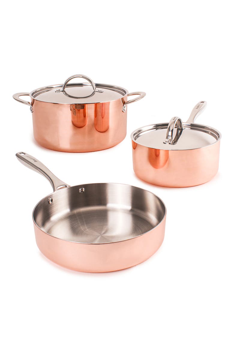 Copper Tri-Ply 6-Piece Set, Main, color, COPPER