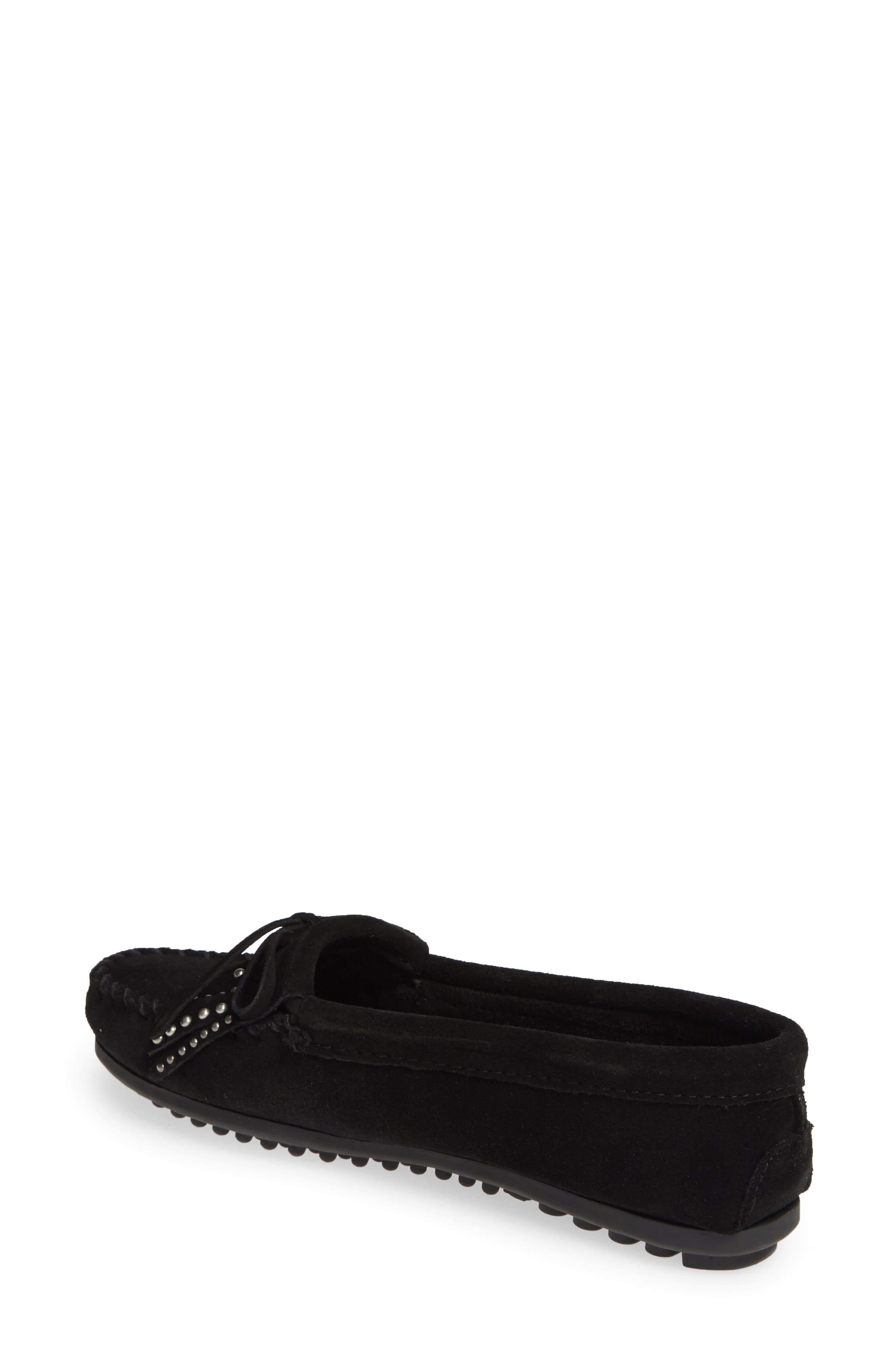 Minnetonka x Lottie Moss Kitty Studded Moccasin, Alternate, color, 