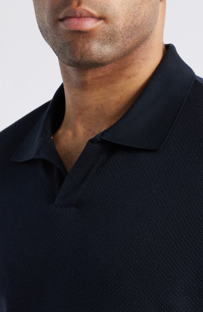 BOSS Parson Cotton & Silk Polo, Alternate, color, Dark Blue
