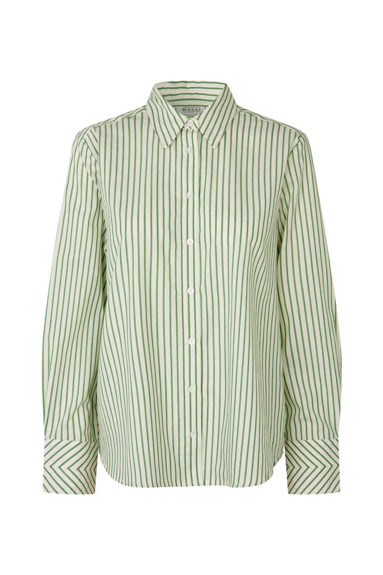 MaIryelle Striped Shirt, Alternate, color, Mint Green