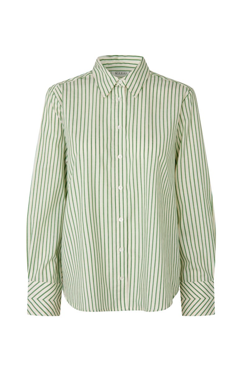 Masai Copenhagen MaIryelle Striped Shirt, Alternate, color, Mint Green