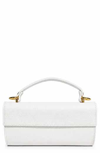 Evelina Leather Top Handle Clutch
