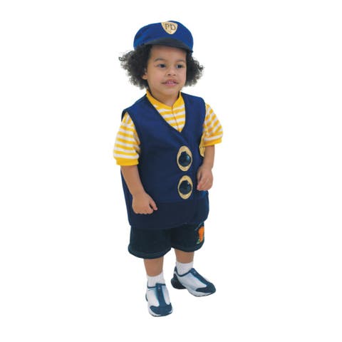 Toddler Police Officer Vest & Hat