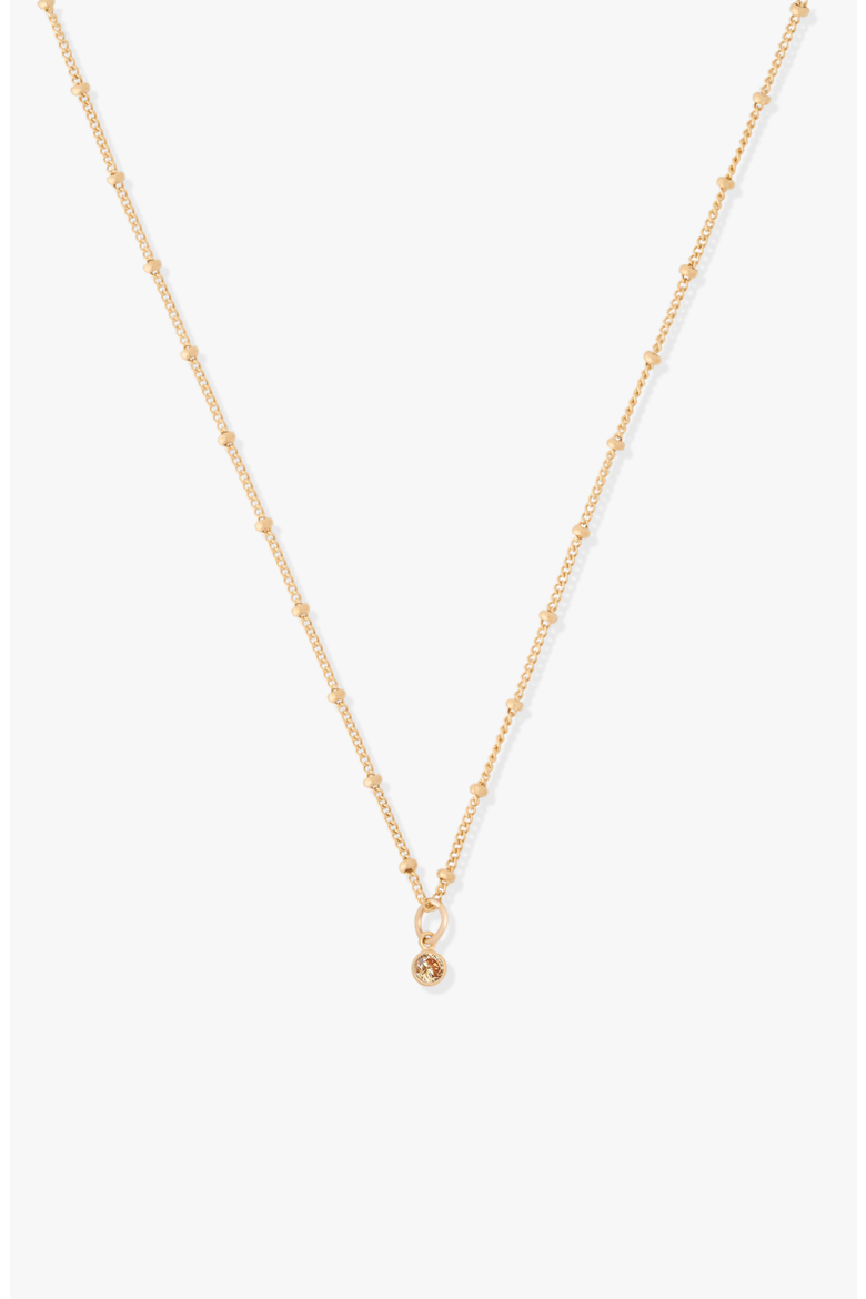 Birthstone 14k Gold Filled Necklace, Main, color, Gold November