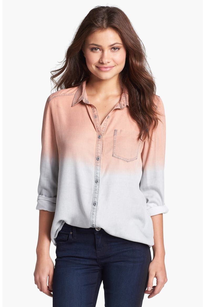 Ombré Shirt, Main, color, OVERDYE DIP GREY- URBAN