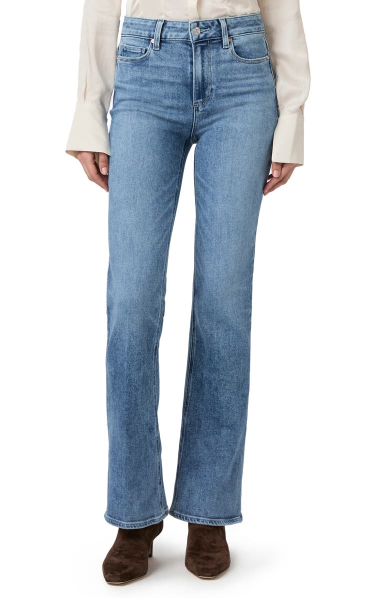 PAIGE Laurel Canyon High Waist Flare Jeans, Main, color, Bebop
