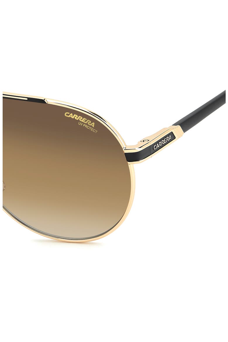 1089/S 64mm Oversize Gradient Pilot Sunglasses, Alternate, color, MATTE BLACK GOLD/ BWSF BRK