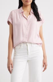 beachlunchlounge Darby Short Sleeve Button-Up Shirt