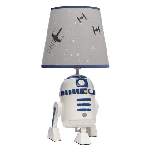 Star Wars Classic Hand Painted R2-D2 Lamp with Shade & Bulb
