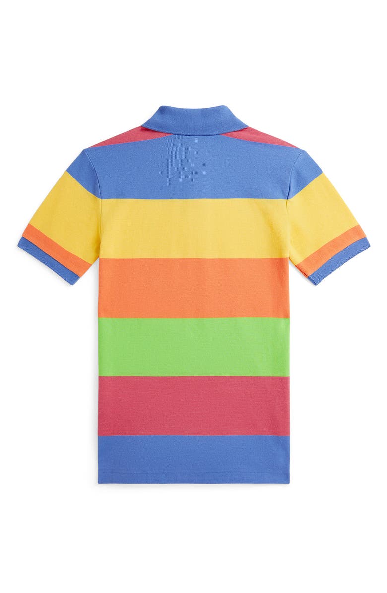 Ralph Lauren Kids' Stripe Cotton Piqué Polo, Alternate, color, 