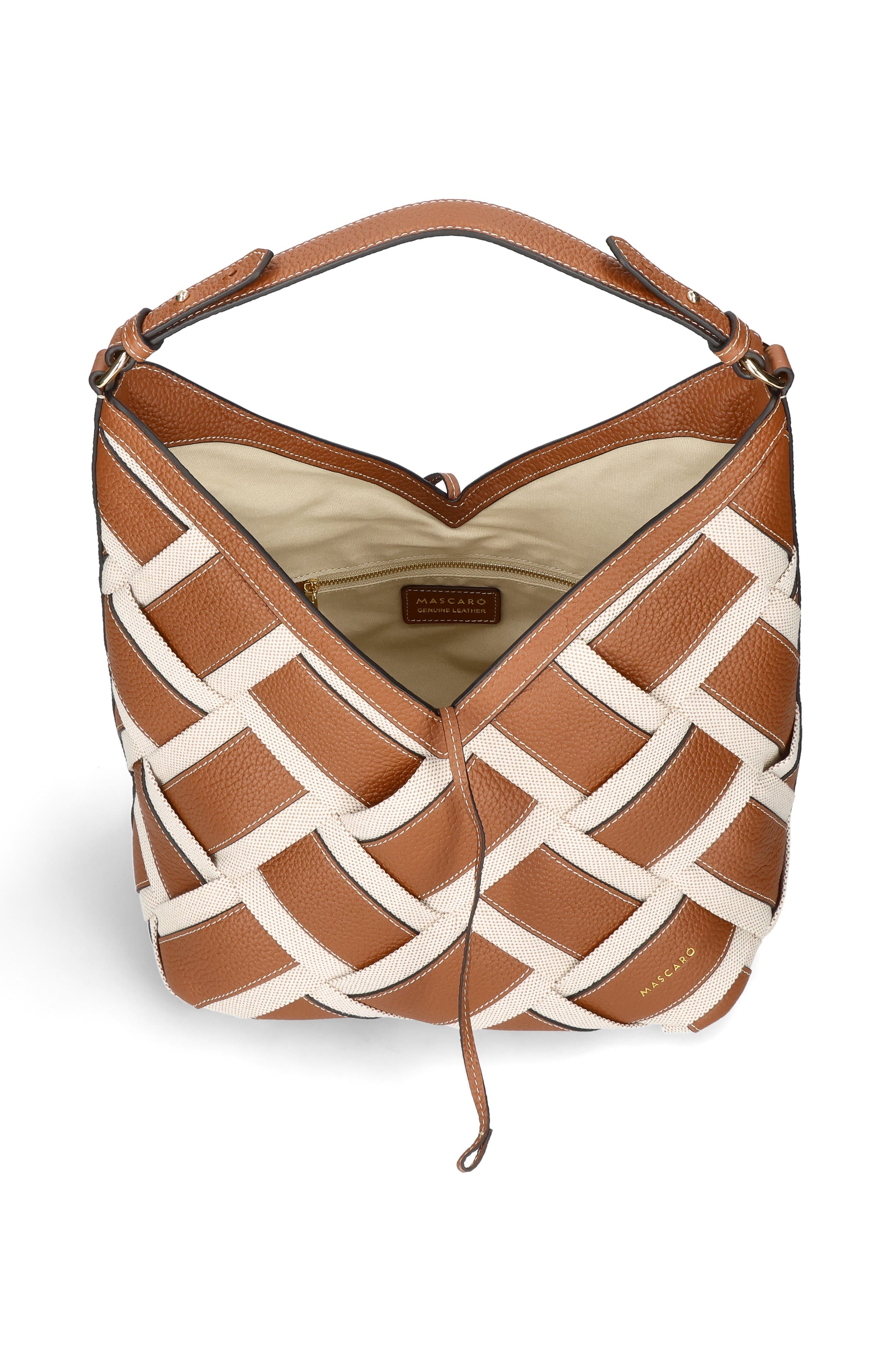 Large Criss Cross  Top Strap Bag, Alternate, color, Tan