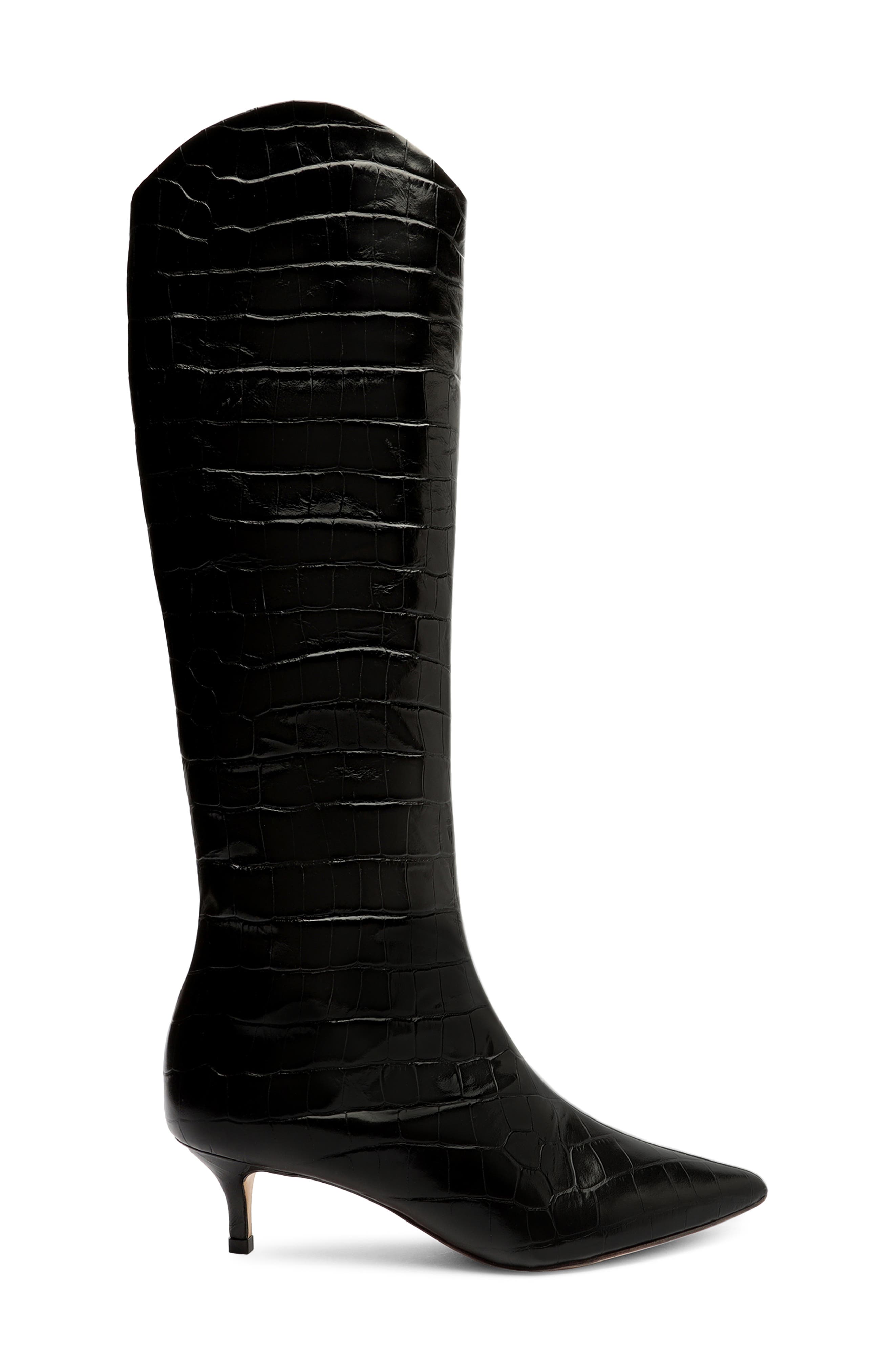 Schutz Abbey Knee High Boot, Alternate, color, Black