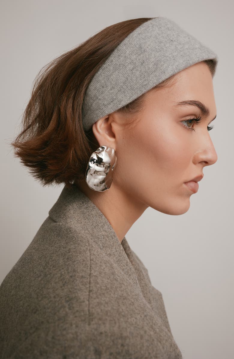 LELET NY Annika Cashmere Head Wrap, Alternate, color, Heather Grey