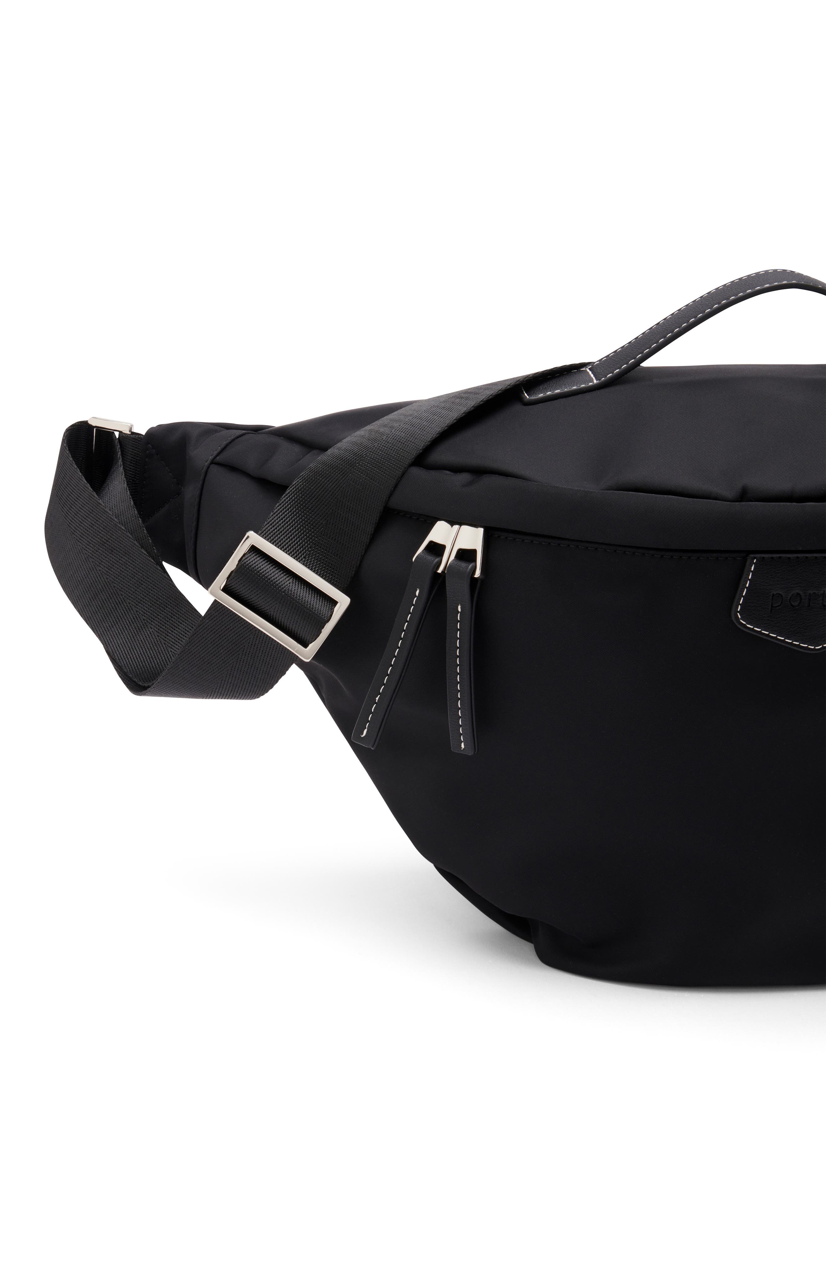 Portier On-The-Go Nylon Bag, Alternate, color, Black