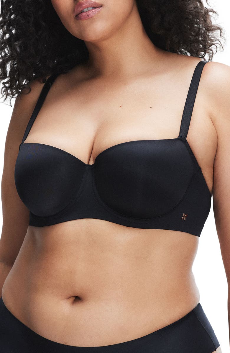 SAVAGE X FENTY Savage Not Sorry Low Cut Balconette Bra, Main, color, Black Caviar