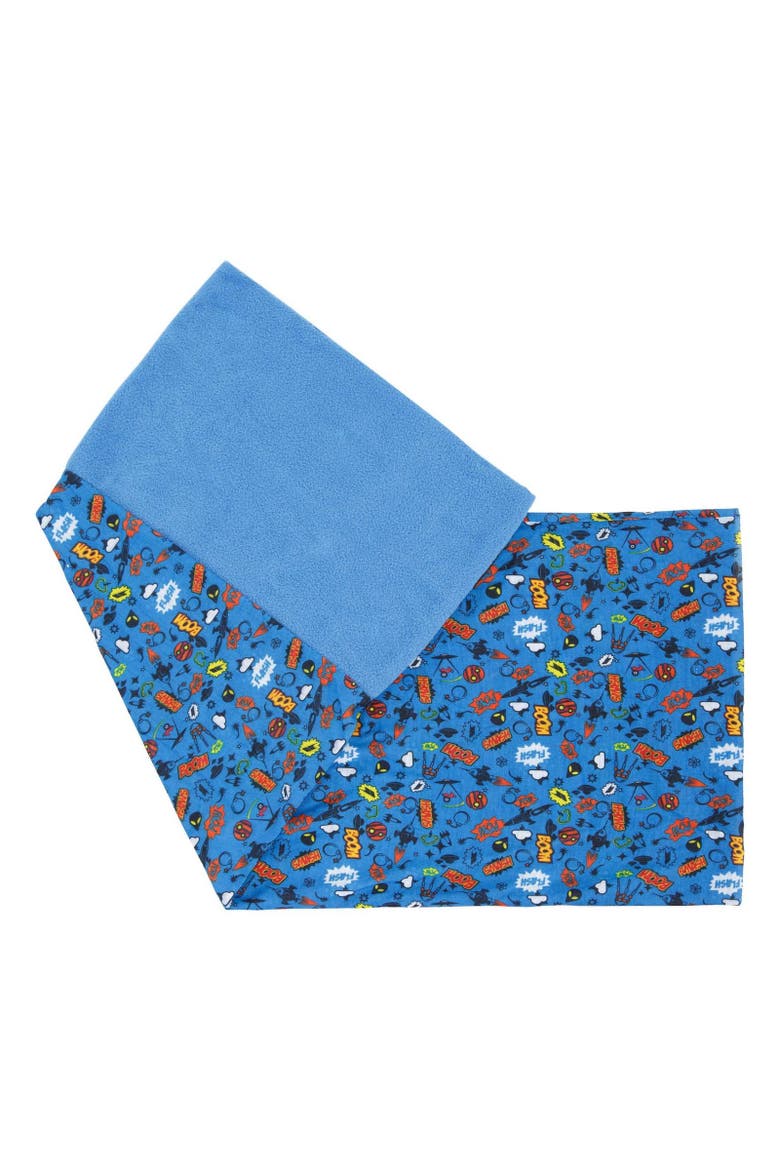 Childrens/Kids Callaghan Neckwarmer, Alternate, color, Cosmic Blue Print
