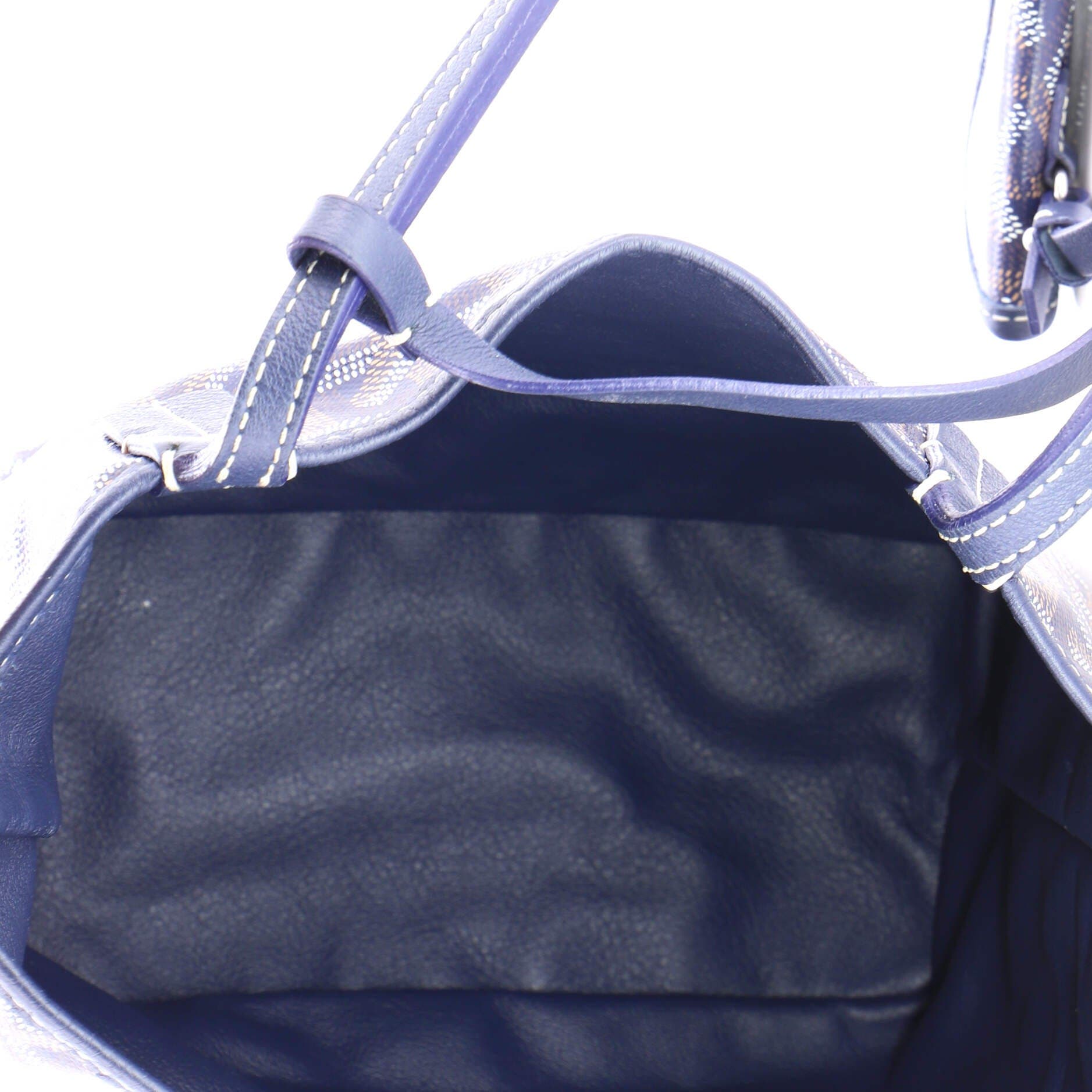 Pre-Owned Goyard Anjou Reversible Tote Coated Canvas Mini, Alternate, color, Blue