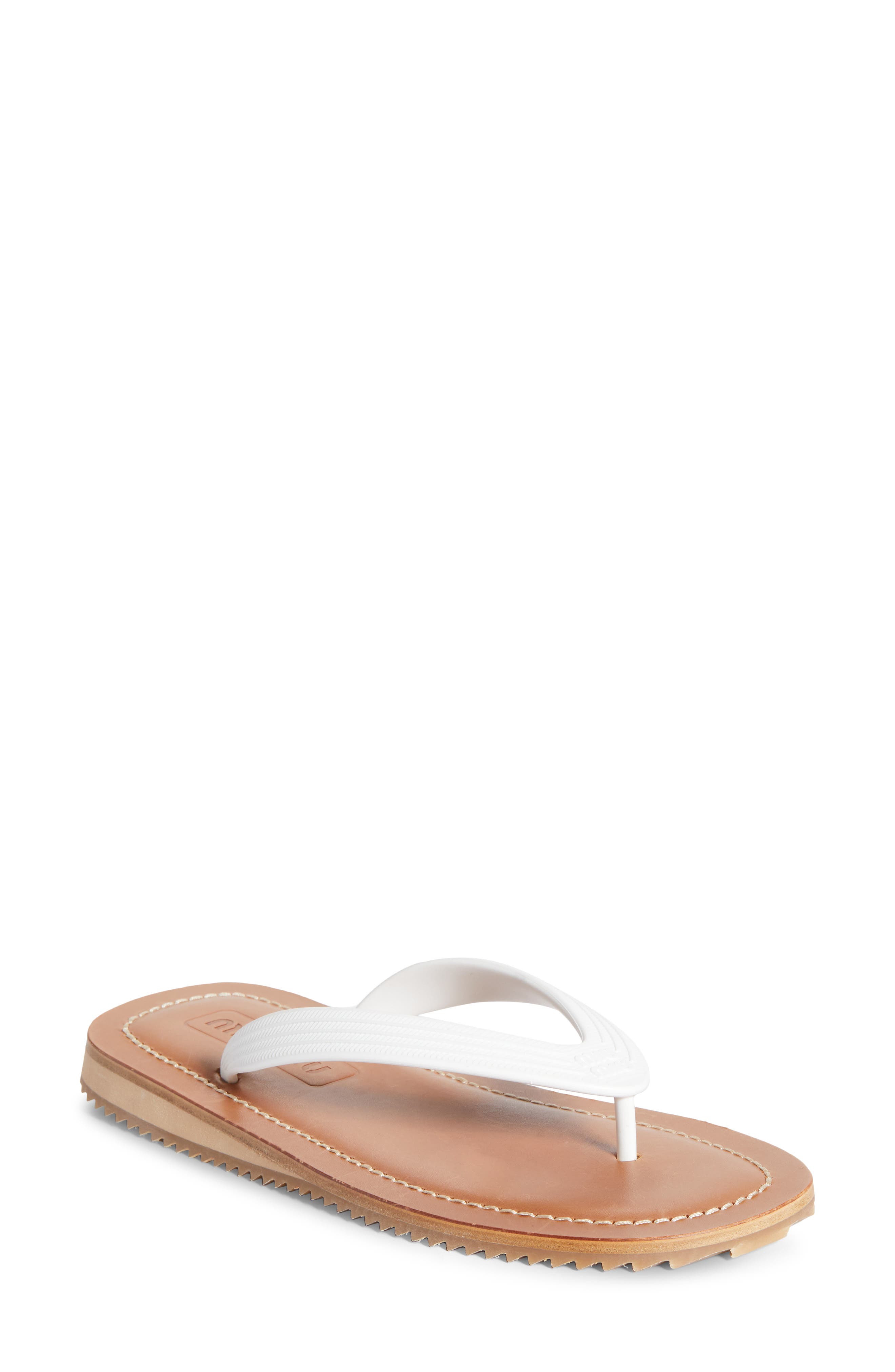 Miu Miu Flip Flop, Main, color, White