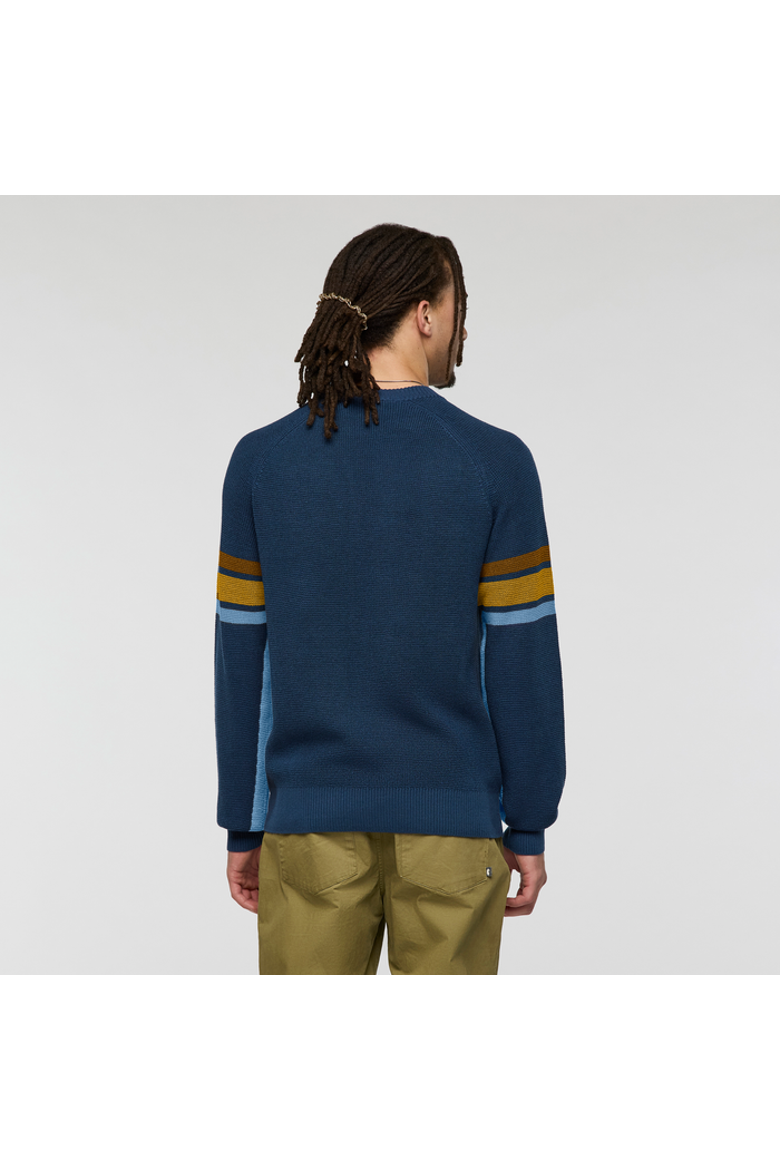 Libre Waffle Crew Sweater - Men's, Alternate, color, Deep Sea