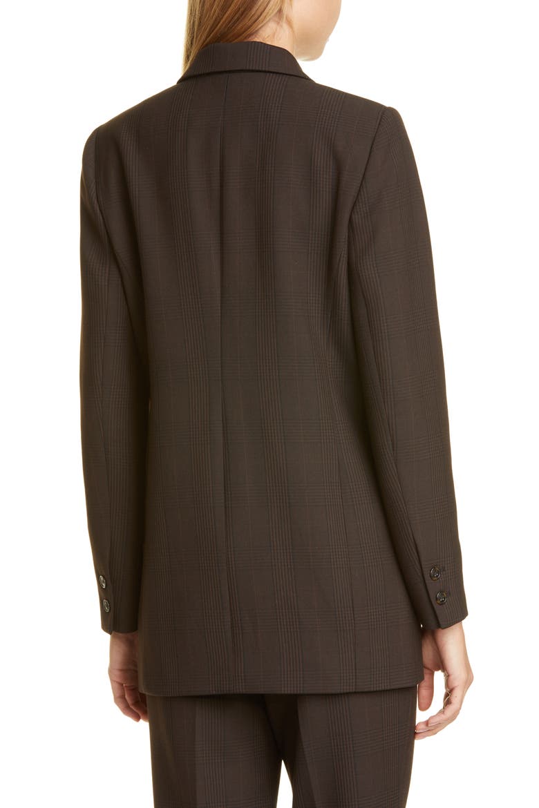 Check Suiting Blazer, Alternate, color, MOLE
