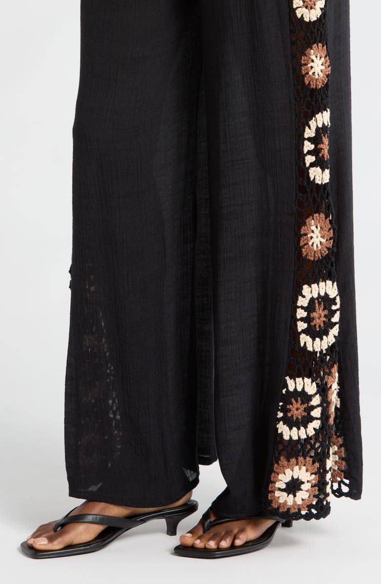 Elan Crochet Cover-Up Pnats, Alternate, color,