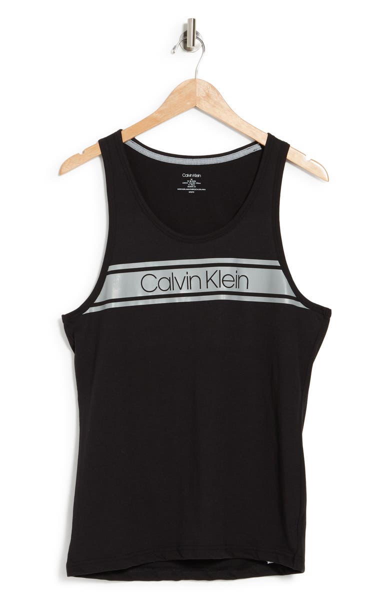 Calvin Klein Brand Logo Tank Top, Alternate, color, 