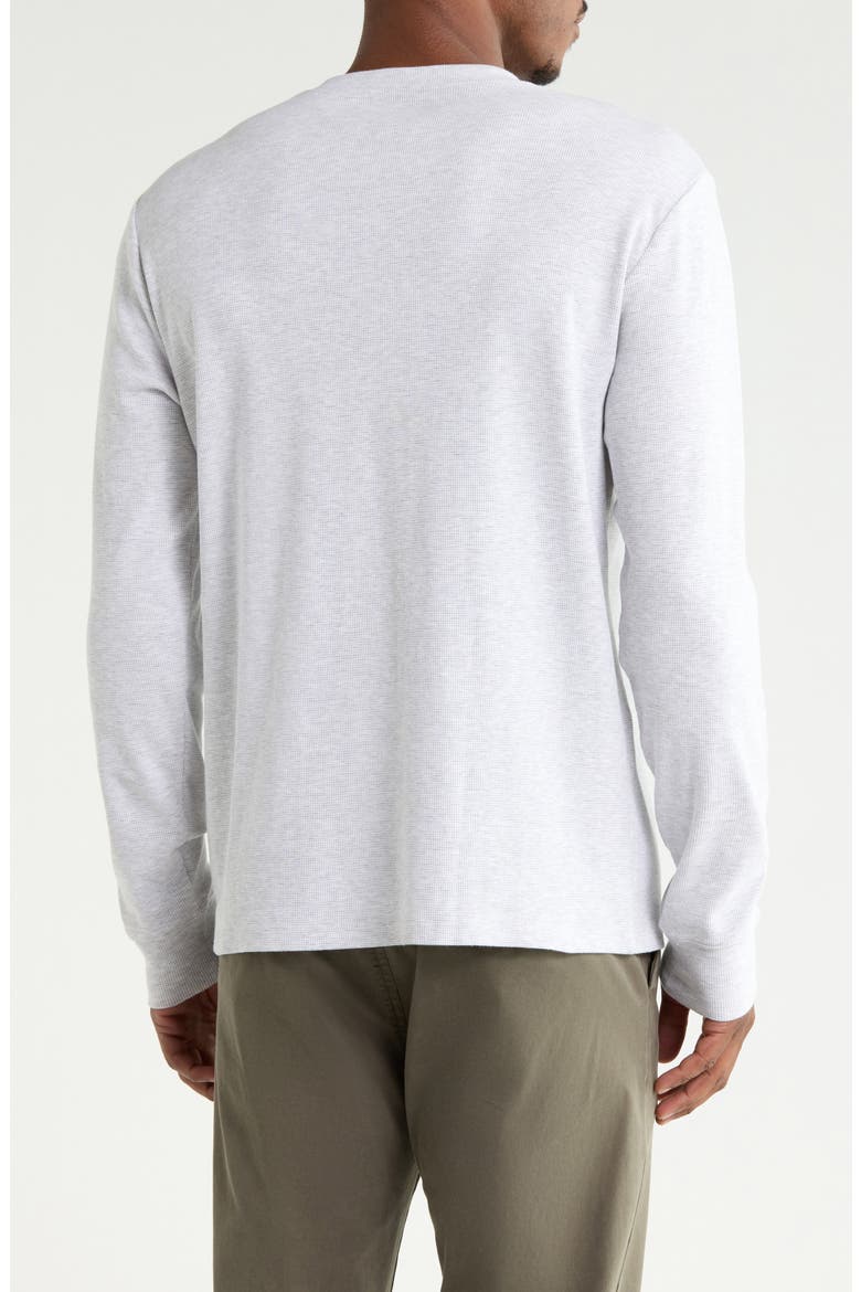 Long Sleeve Textured Henley, Alternate, color, GREY LIGHT HEATHER