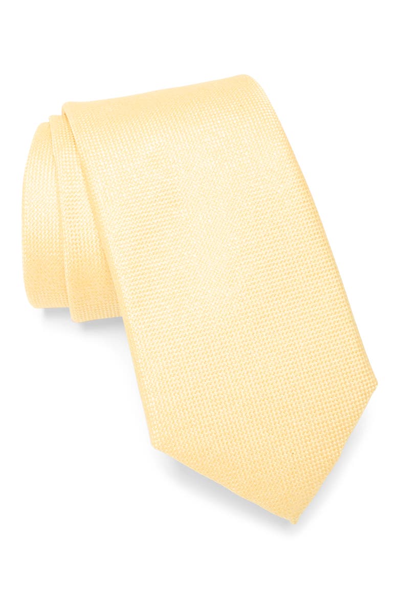 Oxford Texture Tie, Main, color, YELLOW