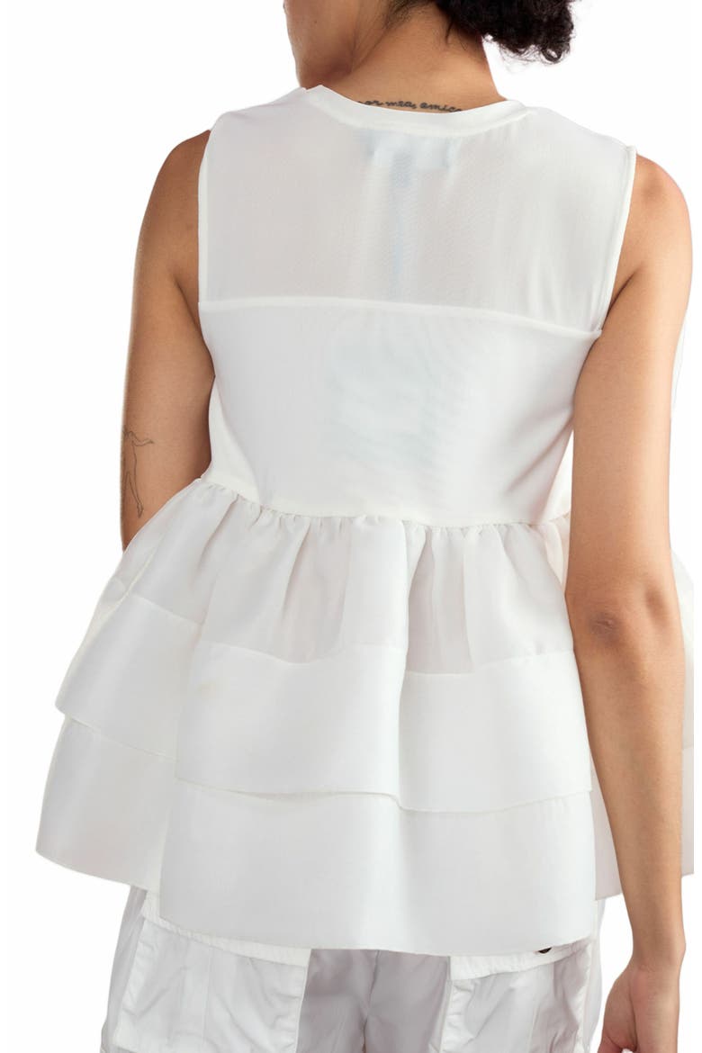 Blair Bow Top, Alternate, color, White