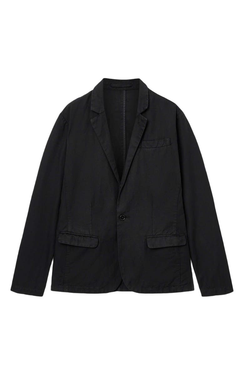 AllSaints Hanbury Cotton Blazer, Alternate, color, Black