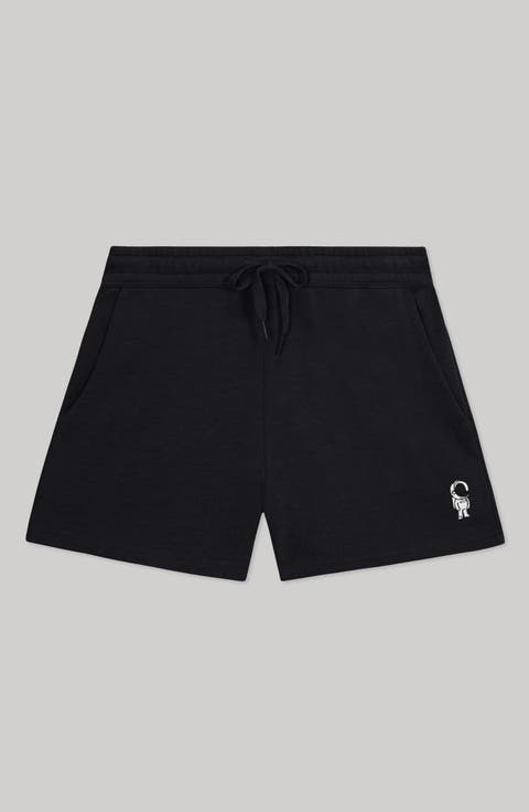 Womens Astronaut Midweight Washed Fleece Shorts