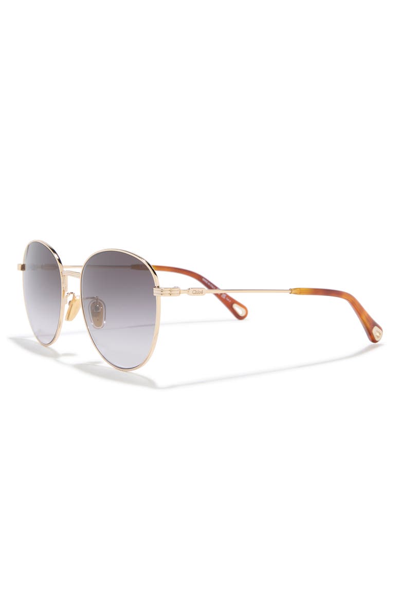 Chloé Gradient Round Sunglasses, 57mm, Alternate, color, 