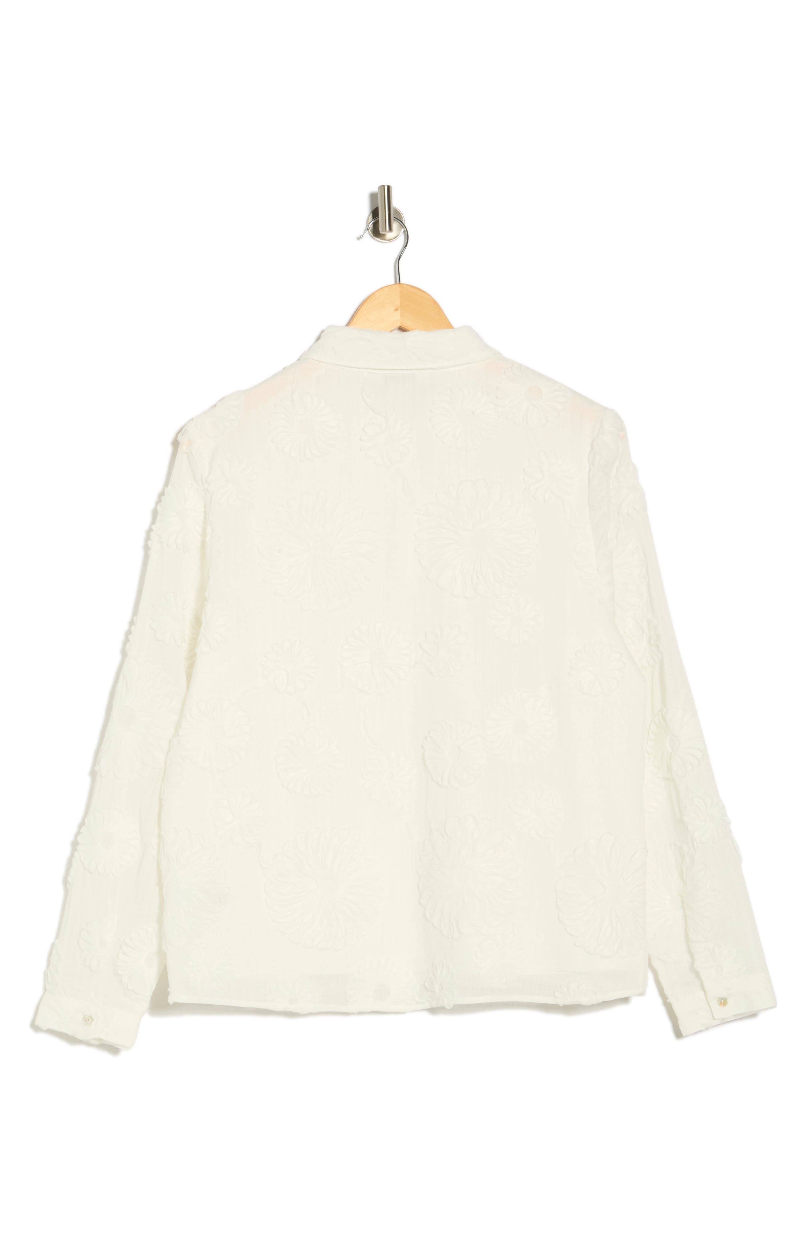 3D Flower Button-Up Shirt - image 2