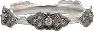 Armenta New World Scrollwork Diamond Sterling Silver Stackable Ring
