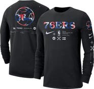 Nike Men's Nike Black Philadelphia 76ers Essential Air Traffic Control Long Sleeve T-Shirt