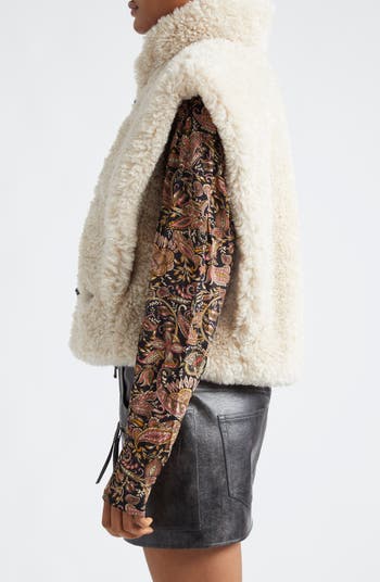 ★ISABEL MARANT ETOILE★ブークレ風フェイクファーベスト Alisa ☆ISABEL MARANT ETOILE☆ブークレ風フェイクファーベスト Alisa