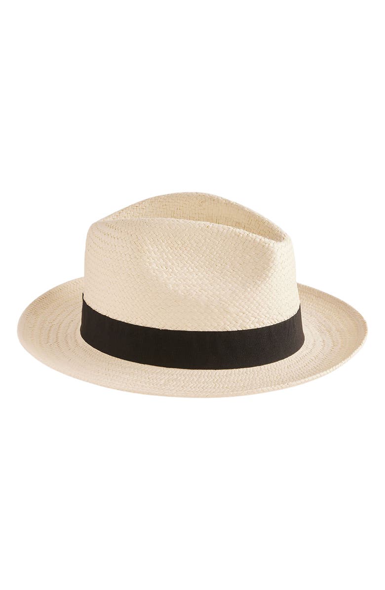 Ted Baker London Adrien Paper Straw Panama Hat, Main, color, 