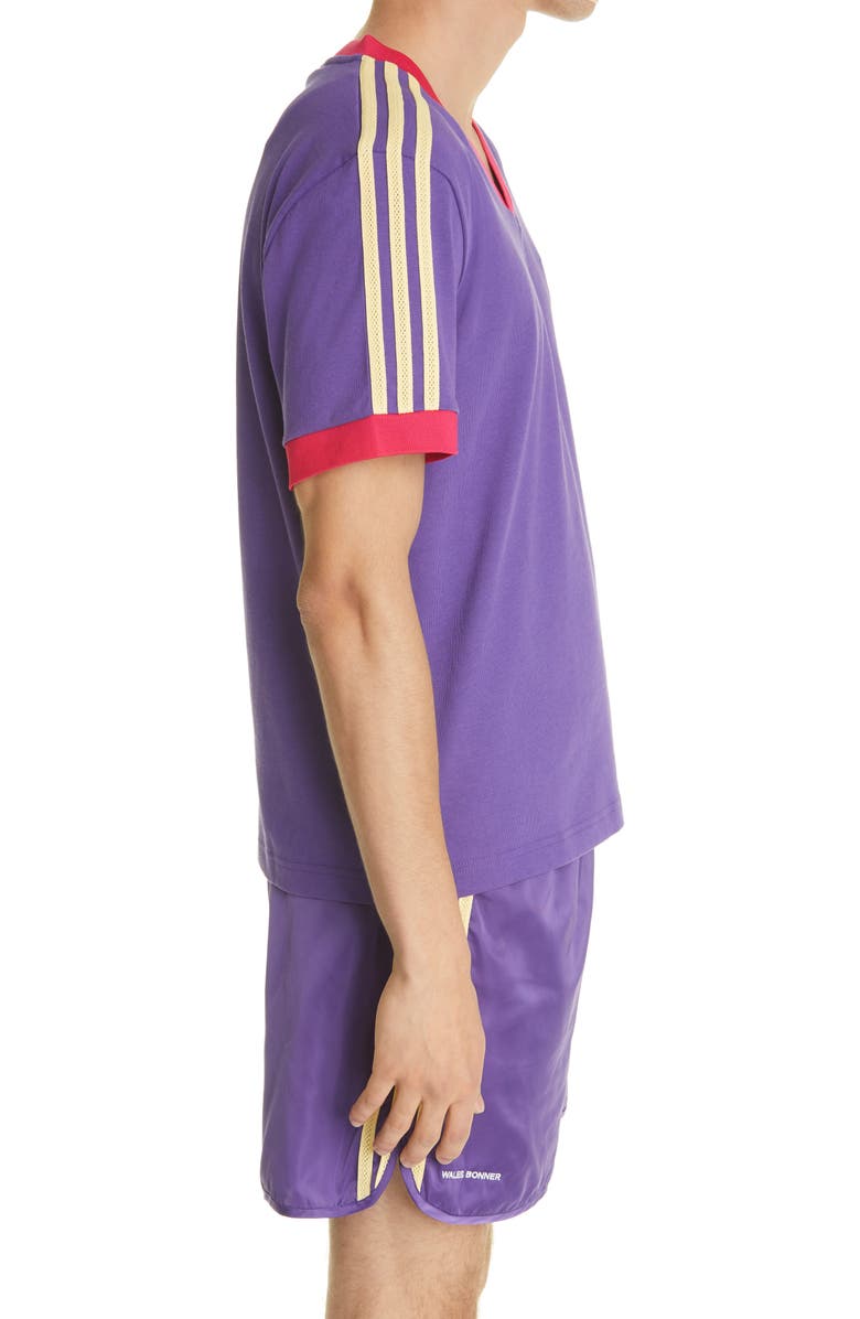 ADIDAS X WALES BONNER '70s V-Neck T-Shirt, Alternate, color,