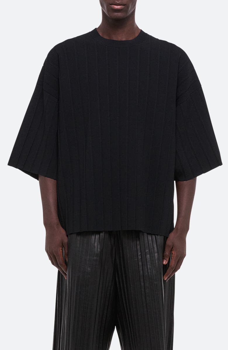 Helmut Lang Oversize Pleated T-Shirt, Main, color, 