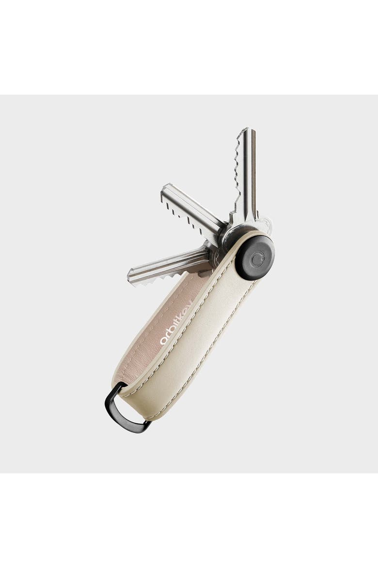 Leather Key Organiser, Main, color, Sand