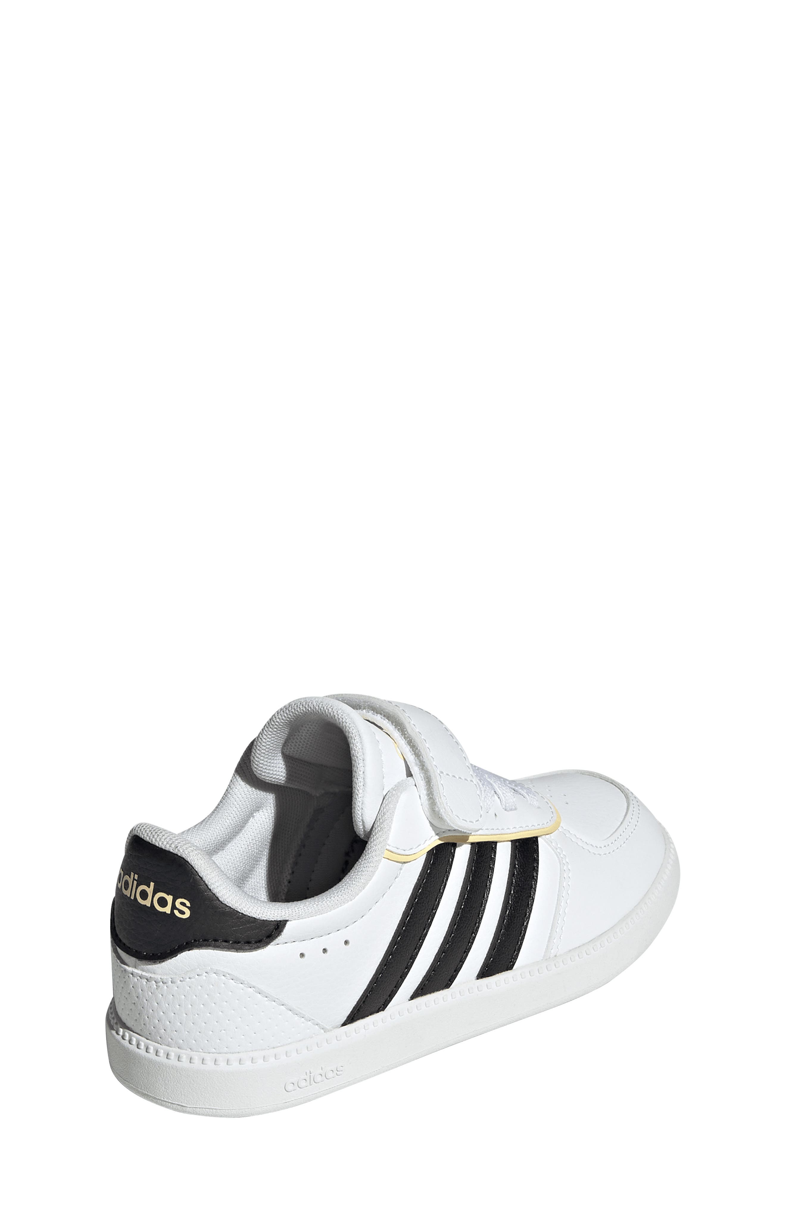 adidas Kids' Breaknet Sleek Sneaker, Alternate, color, White/ Black/ Orange Tint