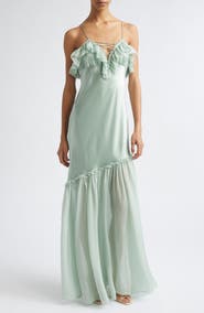 Ulla Johnson Elaria Ruffle Silk Gown