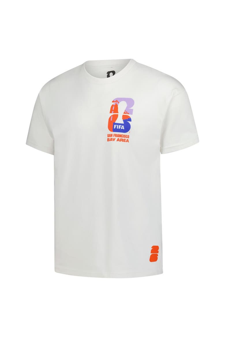 Men's Outerstuff  Cream 2026 FIFA World Cup San Francisco Host City Local Oversized T-Shirt, Alternate, color, Cream